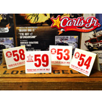 Carl's Jr. -  TABLE NUMBER PLATE