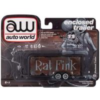RAT FINK ENCLOSED TRAILER(GUN METAL FLATZ RAT ROD)