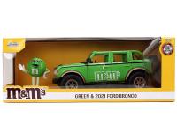 M&Ms 2021 FORD BRONCO GREEN & GREEN FIGURE