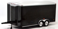 FOUR WHEELS ENCLOSED TRAILER (BLACK)