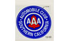 SOUTHAERN CALIFORNIA AAA BUMPER STICKER (70mm)