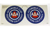 SOUTHAERN CALIFORNIA AAA BUMPER STICKER SET (76mm)