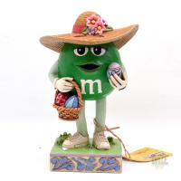 M&Ms EASTER GREEN WITH BASKET - JIM SHORE STATUE