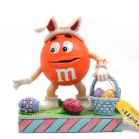 M&Ms EASTER ORANGE WITH BASKET - JIM SHORE STATUE
