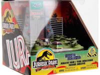 JURASSIC PARK WITH 2 VEHICLES NANO SCENE DIORAMA