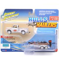 1965 CHEVY STEPSIDE PICKUP W/BASS BOAT AND  (WHITE