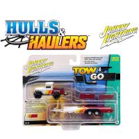 1985 TOYOTA LAND CRUISER w/OPEN CAR TRAILER