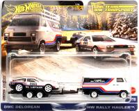DMC DELOREAN & HW RALLY HAULER