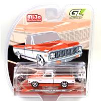 1972 CHEVROLET C-10 SHORT BED CUSTOM (ORANGE/WHITE