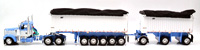 KENWORTH W900L  W/31' & 20' END DAMP TRAILER (BLUE