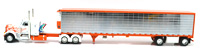 PETERBILT 379 w/SPREAD-AXLE UTILLITY REEFER(ORANGE