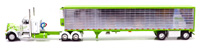 PETERBILT 379 w/SPREAD-AXLE UTILLITY REEFER (LIME/