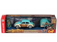 1966 VW BEETLE W/TEAR DROP TRAILER W/RAT FINK FIGU