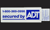 secured by ADT - STICKER