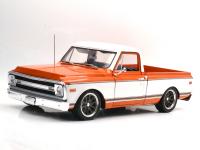 1970 CHEVROLET C-10 PRO TOURING (ORANGE/WHITE)