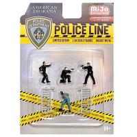 AMERICAN DIORAMA-1:64 FIGURES - POLICE LINE