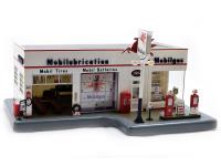 DANBURY MINT MOBIL GAS SERVICE STATION CLOCK