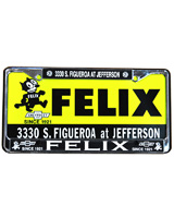 FELIX CHEVROLET COMMERCIAL PLATE & LICENSE FRAME