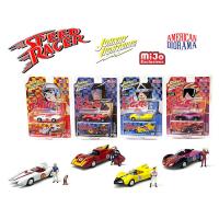 MiJo EX- SPEED RACER 4 ASST W/AMERICAN DIORAMA SET