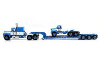 MACK R MODEL LOWBOY TRAILER W/MACK B-61 (BLUE)