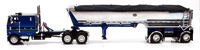 PETERBILT 352 COE W/MAC HALF ROUND END DUMP-BLUE L