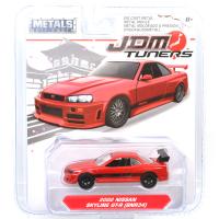 1/64JDM TUNERS　2002 NISSAN SKYLINE GT-R (R34)(RED)