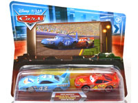 DAMAGED KING & LIGHTNING MCQUEEN