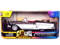 1958 CHEVROLET IMPALA CONVERTIBLE LOWRIDER (BK/WT)