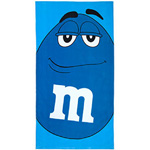 BIG FACE BEACH TOWEL - BLUE