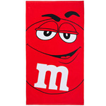 BIG FACE BEACH TOWEL - RED