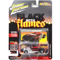 GEORGE BARRIS EMPEROR (FLAT BLACK/RED FLAMES)