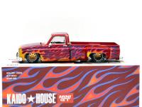 CHEVROLET SILVERADO DUALLY ON FIRE-RED WITH FLAMES