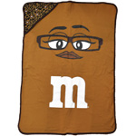 COTTON BLANKET - BROWN & ANIMAL