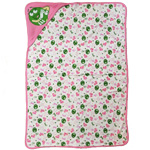 COTTON BLANKET - GREEN & HEART