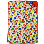 COTTON BLANKET - BLUE,RED,YELLOW