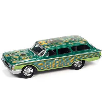 1960 FORD COUNTRY SQUIRE RAT FINK (DARK GREEN)