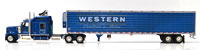 KENWORTH W900L W/'53 REEFER TRAILER(BLUE) WESTERN