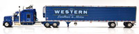 KENWORTH W900L W/'53 REEFER TRAILER(BLUE) WESTERN