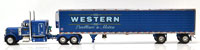 PETERBILT 379 W/'53 REEFER TRAILER(BLUE) WESTERN
