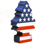 LITTELE TREES ANTENNA TOPPER (STAR & STRIPES)