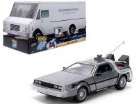 BACK TO THE FUTURE 1/24 DELOREAN W/TRUCK BOX