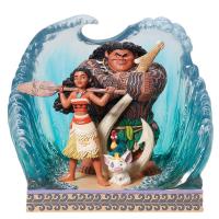 JIM SHORE DISNEY TRADITIONS - MOANA WAVE SCENE