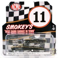 RAMP TRUCK W/1969 TRANS AM MUSTAG #11SMOKEY YUNICK
